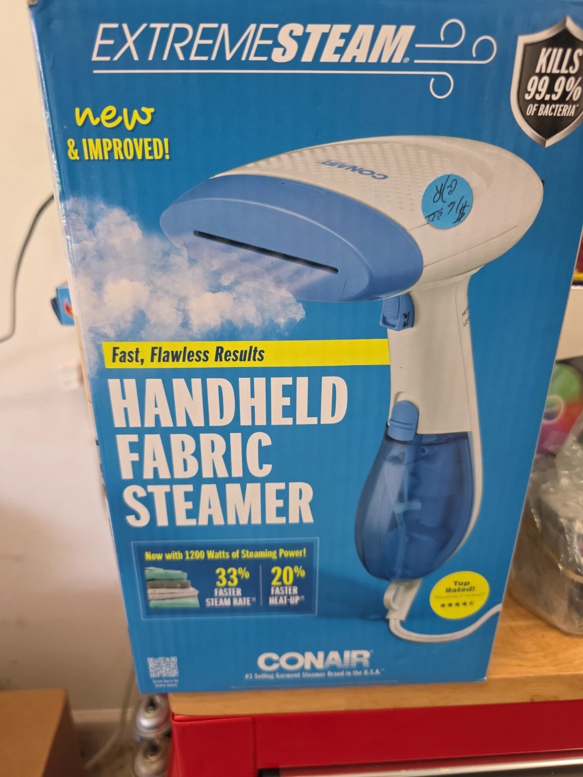Conair Extreme Steam Fabric Steamer with Dual Heat Blue/White