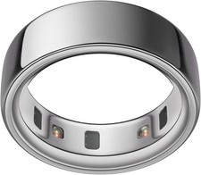 Oura Ring 4 Smart Ring Size 8 Silver Titanium | JZ90-54217-08 | Excellent
