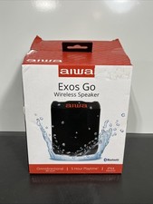 Aiwa Exos Go Wireless Bluetooth Speaker 360 Sound, IPX4 Waterproof