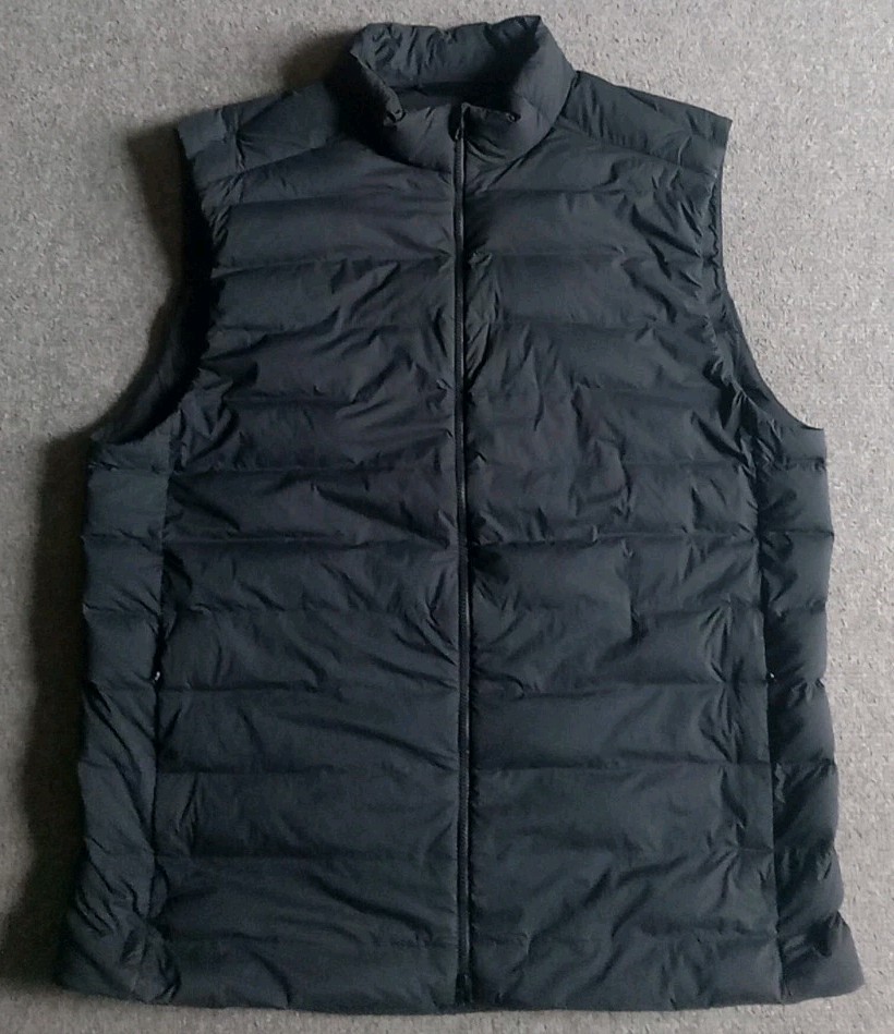 Lululemon Navigation Down Vest Evolve Men's L Black Puffer 700 Fill Lightweight