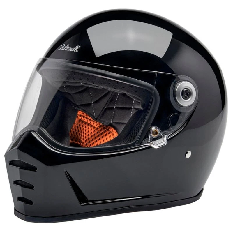 Casco de motocicleta de calle Biltwell Lane Splitter cara completa - Elige tamaño y color Foto 3 de 4