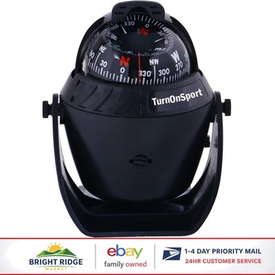 Illuminated Marine Compass for Boats with Flush Mount and Easy Installation