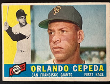 1960 Topps Baseball #450 Orlando Cepeda EX condition