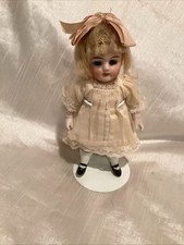 Antique Small Bisque Doll France Miniature Mignonette 6 1/2 Painted Socks
