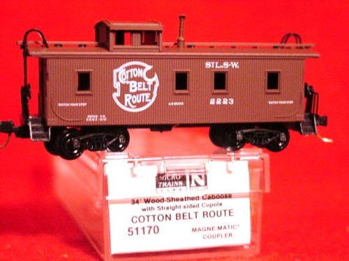 MTL 51170 ALGODÓN CINTURÓN RUTA (StL.S-W) 34' Madera Caboose #2223 'NUEVO'N-SCALE | Zustand: New