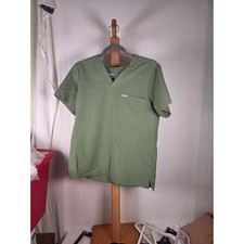 FIGS Technical Collection Casma Scrub Top V-Neck Olive Green Mens Medium 00560