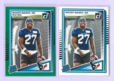 Woody Marks  Donruss RR base- Donruss RR Green Press Proof RC's  (2) card lot