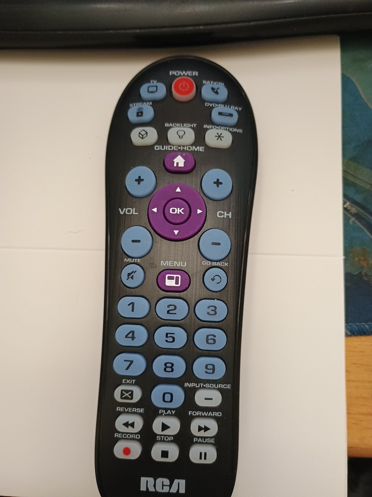 GENUINE RCA REMOTE CONTROL RCR414BHE R3F802 4Y49CX