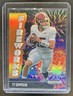 2025 Panini Prizm Black Ty Simpson Fireworks Orange #/49 Crimson Tide