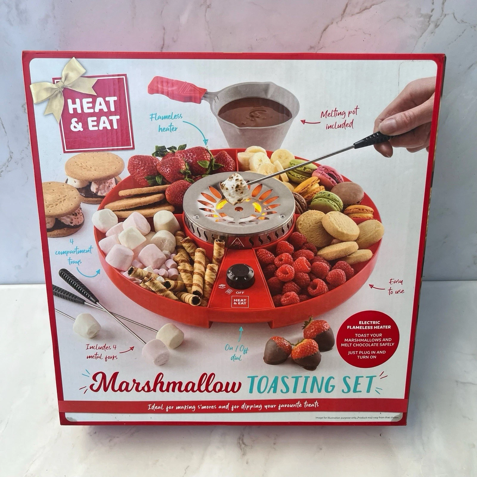 Heat & Eat Marshmallow Toasting Kit Electric Flameless Heater