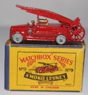 Boxed 1958-59   Matchbox Lesney 9b  Dennis Fire Escape