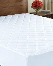 Quilted Fitted Mattress Pad King Size - Elastic Fitted Mattress Topper Protec...