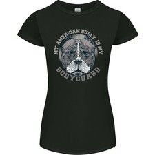 La Mia American Bully È Il Mio Cane Da Guardia T-Shirt Donna Taglio Petite