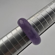 Amethyst Ring Genuine Natural Purple Crystal Gemstone 5g size 9