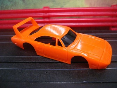 NEW Tyco HO Scale Slot Car Body Plymouth Superbird  Orange Test shot  !!
