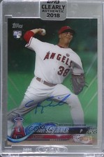 2018 Topps Clearly Authentic Auto Green /99 Troy Scribner #CAA-TSC Auto pr9