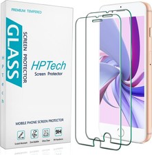 Bubble-Free 2 Pack Tempered Glass Screen Protectors for iPhone 7 Plus  8 Plus