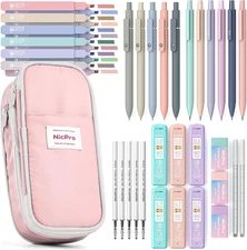Nicpro 39 PCS Aesthetic School Supplies with Cute Pink Pencil 39 39 PCS,