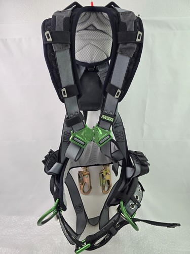 MSA V-Fit Full Body Harness 10195149 Standard + Twin V-Edge PFL 10192042 Limiter