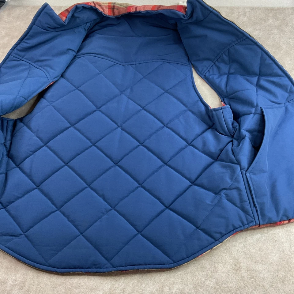 Jack Spade Vest Jacket Reversible Woolrich Fabric Plaid Heavy Warm Men Sz M - Image 3 of 4