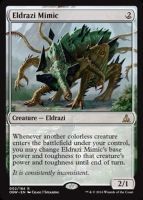 1 x Eldrazi Mimic - Oath of the Gatewatch - Moderate Play - MTG
