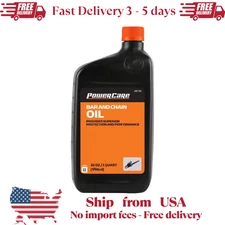 Powercare 1 Quart Bar and Chain Oil, Premium 0.25 Gallon Lubricant Chainsaws
