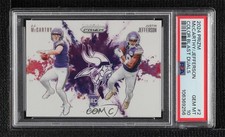 2024 Prizm Color Blast Duals JJ McCarthy Justin Jefferson #2 PSA 10 GEM MT 1o2