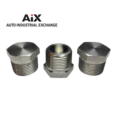 #ad Lot of 3 Parker 1 HP SS Stainless 1” NPT Hex Head Pipe Plug – 5400 PSI – USA $54.99