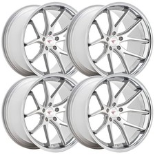 Set-4 Ferrada Fr2 19x8.5 5x4.55x114.3 Machine Silver 15mm Wheels Rims 19 Inch