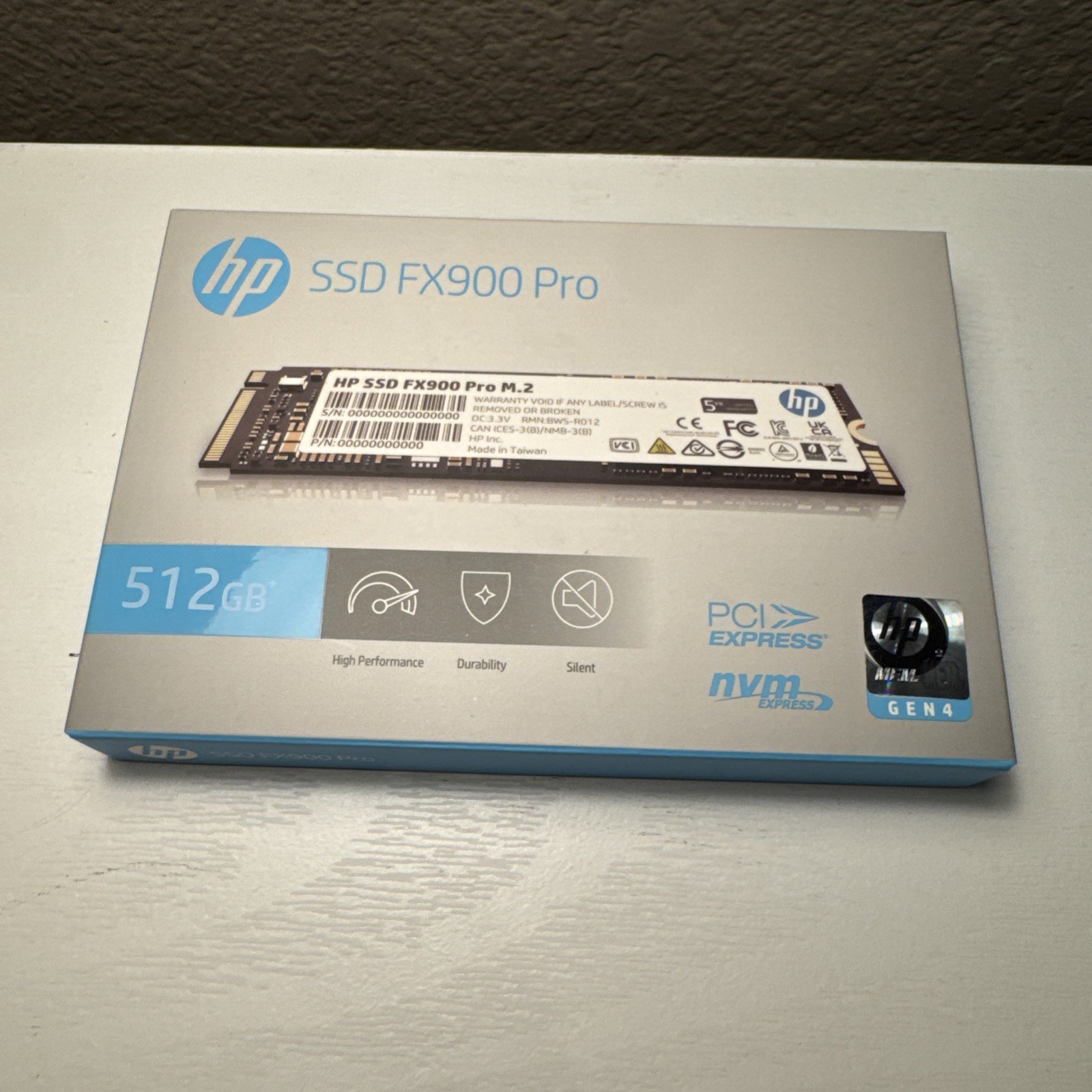 SSD FX900 Pro HP Solid State Drive 512GB M.2 NVMe PCI-E Gen4 Internal New NIB