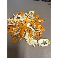 Large lot of dried orange peels 6 oz Great for potpourri or bowl fillers.