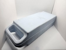 Vintage Plastic 10/16 Audio Cassette Tape Storage Case Lighr Blue Snap Case