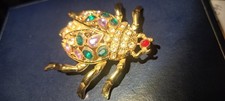 Froggy Crystals Retro Metal Ring Box Gorgous ! 8cm X7cm