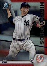 2020 Bowman Chrome Hidden Finds Red Refractors #HFMK Mike King 2/5 - NM-MT