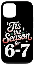 Retro Holiday Typography Meme for 6-7 Case for iPhone 12/12 Pro