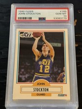 1990-91 Fleer - John Stockton #189 PSA 10 Gem Mt