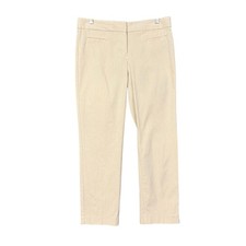 Express Design Studio Editor Pants Womens 4 Tan Pinstripe Dressy Professional