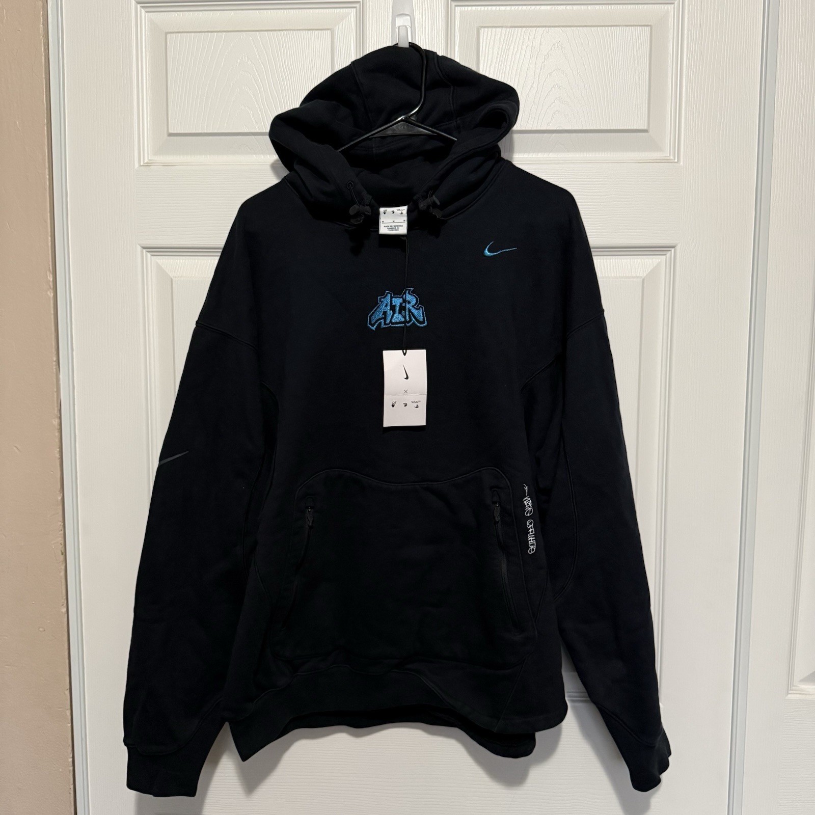 Felpa con cappuccio OFF WHITE X Nike Fleece NUOVA taglia media DN1759 010