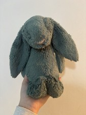 Jellycat Medium Bashful Forest Bunny ~ Green Soft Toy Rabbit 