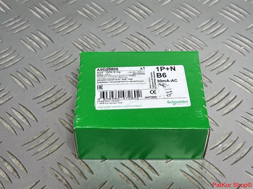 A9D55606 RCBO iDPN N Vigi 1P+N B6