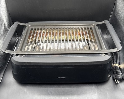 Philips HD637194 Avance 1660W Infrared Indoor Grill - Black for