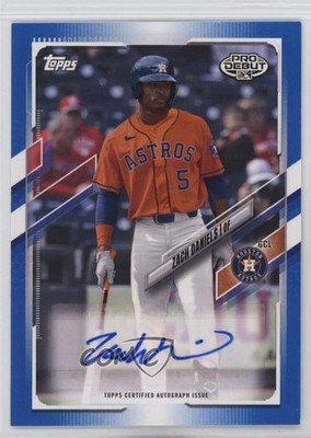 2021 Topps Pro Debut Blue Auto /150 Zach Daniels #PD-70 Auto 0m0