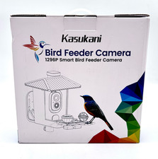 Kasukani 1296p Smart Bird Feeder Camera: IP65 Waterproof 1.25L Capacity 