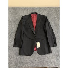 Suitsupply Lazio Tuxedo Jacket Black Vitale Barberis Canonico Wool/Silk US50 NWT