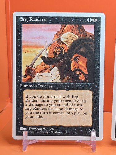 ⚫️⚫️⚫️ (4) 1995 MAGIC The Gathering ERG RAIDERS 4TH EDITION PLAYED ⚫️⚫️ - Picture 2 of 10