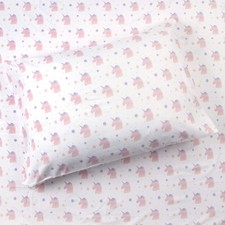 Sleeping Partners Kids 3PC Twin Size Sheet Set, Ombre Unicorn Purple Unicorn