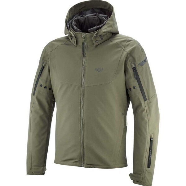 Blouson textile toutes saisons BURNING pour homme noir et rouge en taille L