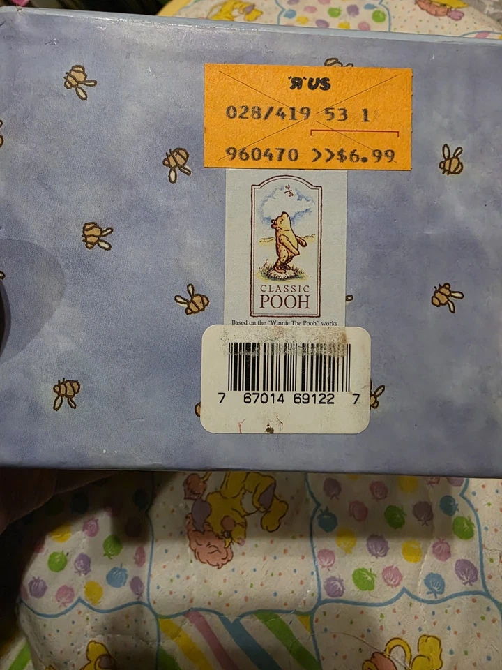TOYS R US Sticker on Classic Pooh Vintage Y2K Jewelry Box Disney Winnie Pastel - Image 4 of 4
