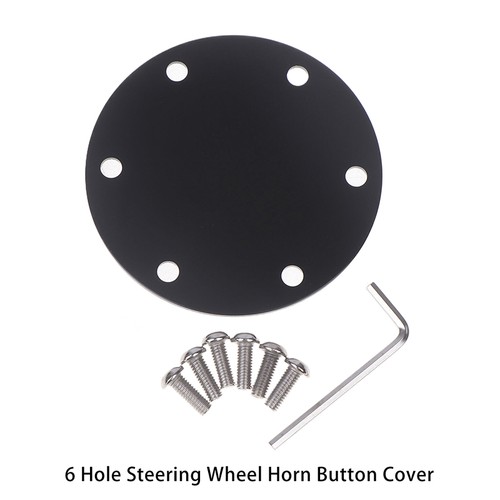 Aluminum 6 Hole Steering Wheel Horn Button Delete Plate Cover Auto Accessories - Picture 7 of 7