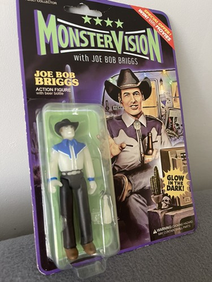 #ad MonsterVision Joe Bob Briggs 3.75quot; Action Figure Glow In The Dark GITD MOC $35.00
